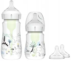 DR BROWN'S ANTI-COLIC OPTIONS+ 2x SZEROKA BUTELKA 150ML 270ML + 2x2 SMOCZKI
