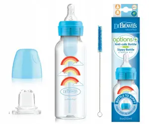 DR BROWN'S ZESTAW OD BUTELKI DO KUBKA BUTELKA DLA DZIECI WĄSKA 250 ml 6m+