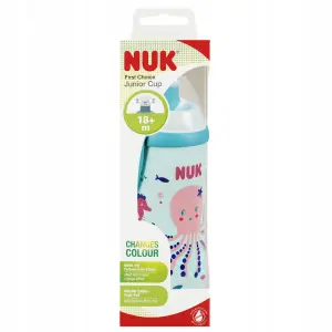 NUK KUBEK BIDON 300ml 18m+ JUNIOR CUP ZMIENIA KOLOR