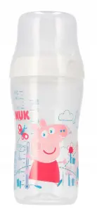 NUK BUTELKA PERFECT MATCH PEPPA 260ML. SMOCZEK SILIKON M 3M+