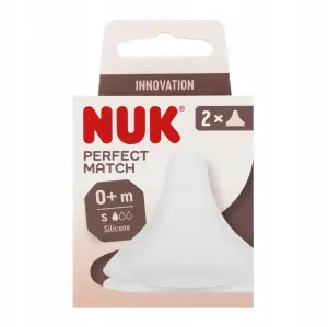 NUK SMOCZEK DO BUTELKI SILIKONOWY S PERFECT MATCH 2 SZT
