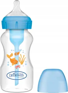 DR BROWN'S ANTI-COLIC OPTIONS+ SZEROKA BUTELKA 0+ 270ML SMOCZEK POZ.1 WOLNY