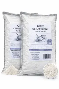 GIPS CERAMICZNY GIPS DO ODLEWÓW BIAŁY PROFESJONALNY GIPS RZEŹBIARSKI 8 KG