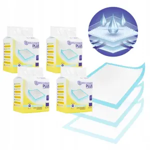 PODKŁADY CHŁONNE MEDIBED PLUS 40X60 MOCNE NIEJAŁOWE PREMIUM 510ml 120 SZT.