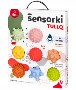 PIŁKI PIŁECZKI SENSORYCZNE BEZ DZIUREK 8szt PASTELOWE TULLO