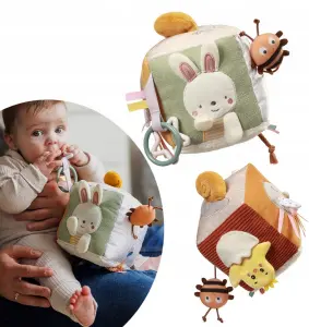 Kostka sensoryczna pluszowa dla niemowląt Nature Babyono 1680