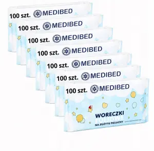 PACHNĄCE WORECZKI NA ZUŻYTE PIELUCHY WORKI ZAPACHOWE 800szt MEDIBED 8PAK