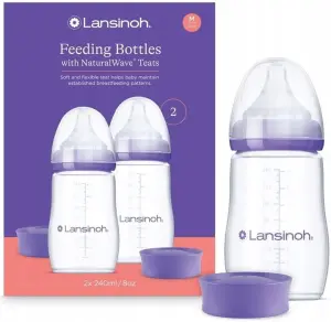 LANSINOH BUTELKA 2 x 240ml SMOCZEK ŚREDNI PRZEPŁYW 