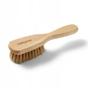 Babyono SZCZOTKA Z 100 % NATURALNEGO WŁOSIA ŚRENIO MIĘKKA NA CIEMIENIUCHE