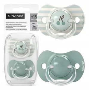 SUAVINEX SMOCZEK USPOKAJAJĄCY FIZJOLOGICZNY SX Pro +18m 2szt Miętowy