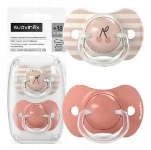 SUAVINEX SMOCZEK USPOKAJAJĄCY FIZJOLOGICZNY SX Pro +18m 2szt Różowy