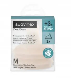 SUAVINEX SMOCZEK ZERO ZERO ŚREDNI PRZEPŁYW 2X 3M+ KOLOR MEDIUM
