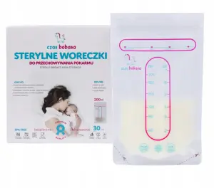 STERYLNE WORECZKI DO PRZECHOWYWANIA MROŻENIA POKARMU TOREBKI 200ML 30SZT