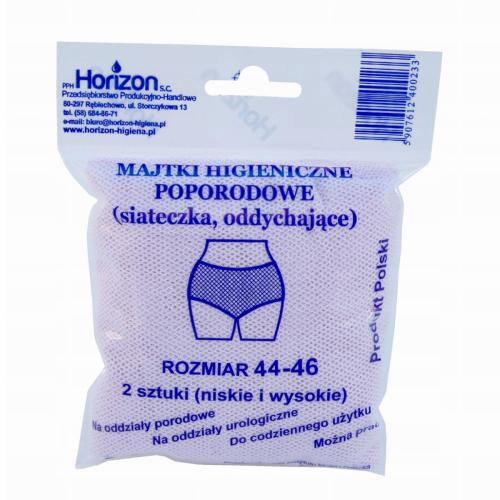 Horizon Majtki Poporodowe Wielorazowe rozmiar 44-46 2szt