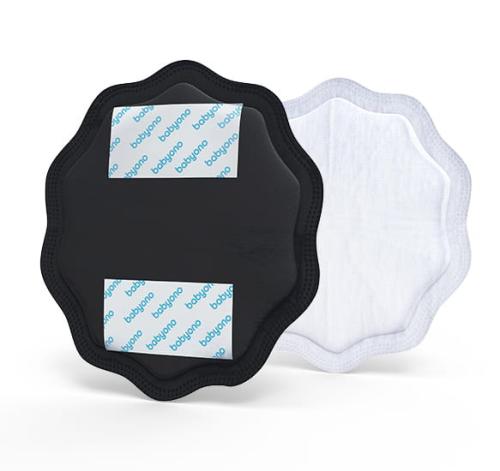 BabyOno Wkładki Laktacyjne Super Cienkie NATURAL NURSING Czarne 24szt 298/02