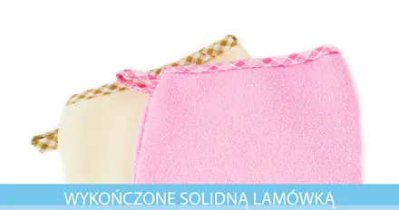 Bocioland Miękka Myjka Kąpielowa Frotte 100% Bawełna Beżowe 0036