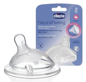 Chicco Smoczek Do Butelki NaturalFeeling 2m+ MEDIUM 1szt 8209