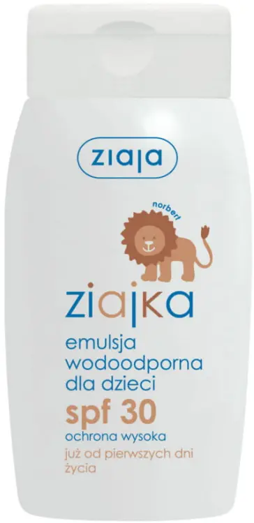 Ziajka Sun Słoneczna Emulsja Dla Dzieci SPF 30 Wodoodporna 125ml