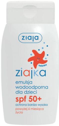 Ziajka Sun Słoneczna Emulsja Dla Dzieci SPF 50 Wodoodporna 125ml