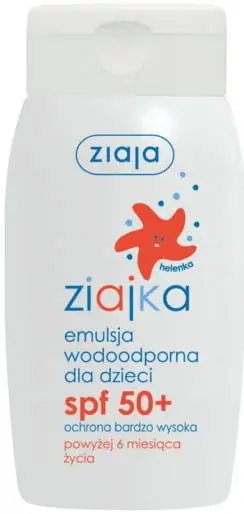 Ziajka Sun Słoneczna Emulsja Dla Dzieci SPF 50 Wodoodporna 125ml