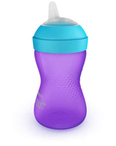 Avent Kubek Niekapek z Miękkim Ustnikiem 300ml 9m+ Fioletowy 802/02
