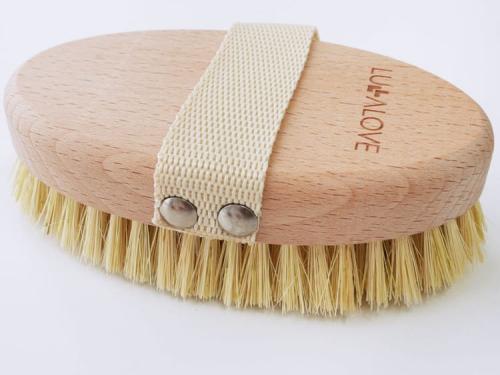 LULLALOVE Szczotka Do Masażu Na Sucho Z Naturalnego Włosia Agawy Tampico