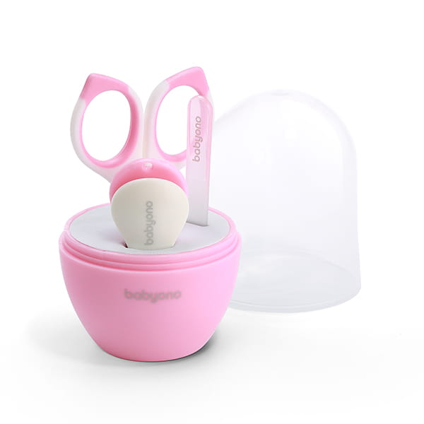 BabyOno Zestaw Do Pielęgnacji Paznokci Różowy 398/02