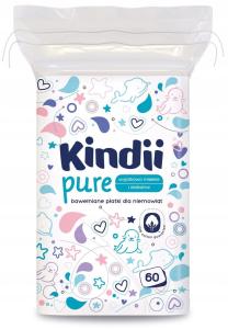 CLEANIC Kindii PŁATKI KOSMETYCZNE DZIDZIUŚ PURE 60szt