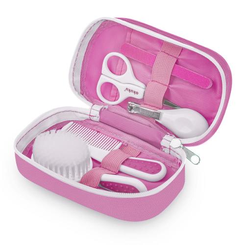 Akuku Zestaw MaNicure W Kosmetyczce Różowy 0458