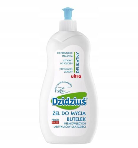 DZIDZIUŚ  Hipoalergiczny Żel Do Mycia Butelek Oraz Artykułów Dla Dzieci 0,5L
