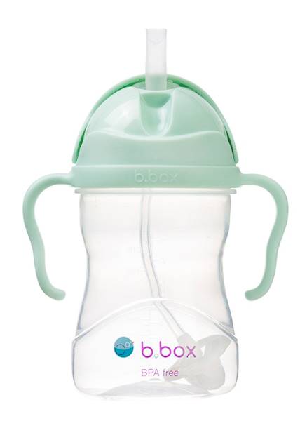 Nowy B.Box Innowacyjny Kubek Niekapek 240ml 6m+ PISTACHIO