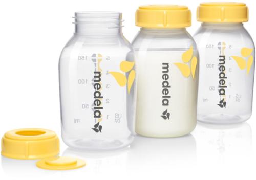 Medela TRZYPAK BUTELEK 150ml Do Przechowywania Mleka Mamy 3szt 0797