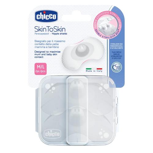 Chicco Silikonowe Osłonki Na Brodawki M/L  2szt 0473