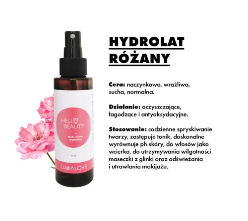 LULLALOVE Hydrolat 100ml 100% Natura Woda Różana