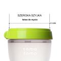Comotomo Silikonowa Butelka Antykolkowa 150ml Zielona Newborn