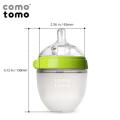 Comotomo Silikonowa Butelka Antykolkowa 150ml Zielona Newborn