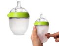 Comotomo Silikonowa Butelka Antykolkowa 150ml Zielona Newborn