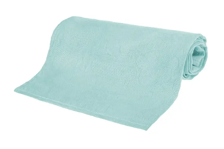 Bocioland Pieluszka Bambusowa Mini Otulacz 75x75cm CHMURKI AQUA