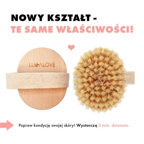 LULLALOVE Szczotka Do Masażu Na Sucho Z Naturalnego Włosia Agawy Tampico Limited 2.0