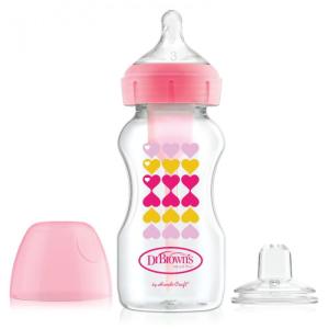 Dr Brown's Options Zestaw Od Butelki Do Kubka 270ml WB91604 Różowy