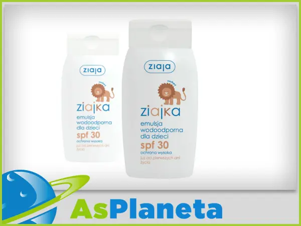 Ziajka Sun Słoneczna Emulsja Dla Dzieci SPF 30 Wodoodporna 125ml