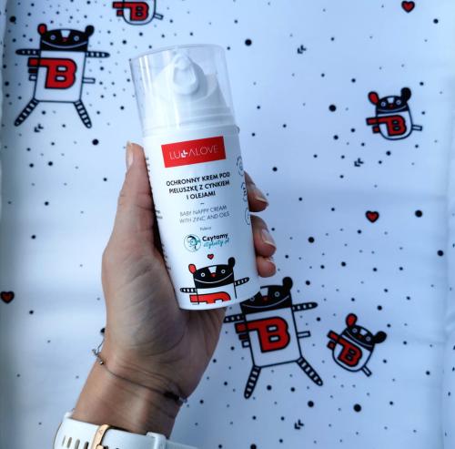 LULLALOVE Krem Do Skóry Na Odparzenia Dla Dzieci Z Cynkiem 100ml.