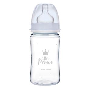 CANPOL Butelka Antykolkowa Szeroka 240 ml ROYAL BABY 35/234 Niebieska