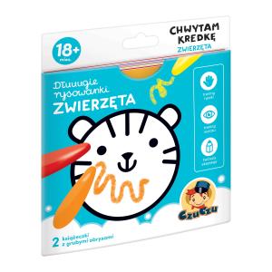 Czuczu Dłuuugie Rysowanki Chwytam Kredkę Zwierzęta 18m+ 1034