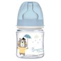 CANPOL Butelka Antykolkowa Szeroka 120 ml BONJOUR PARIS 35/231 Niebieska