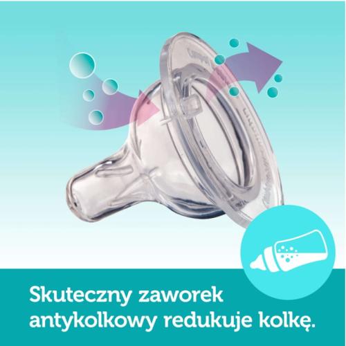 CANPOL Butelka Antykolkowa Szeroka 240 ml ROYAL BABY 35/234 Niebieska