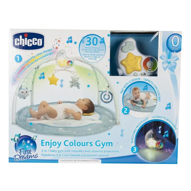 Chicco Mata Dla Niemowlaka 3w1 Enjoy Colurs Niebieska 2548