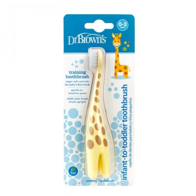 Dr BROWN'S SZCZOTECZKA DO ZEBÓW 0m+ Żyrafka HG060