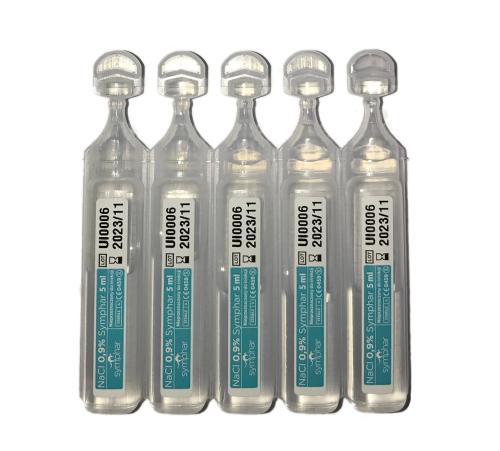 Symphar NaCl 0.9% Sól Fizjologiczna Fizjologiczny Roztwór Soli Ampułki 5x5ml