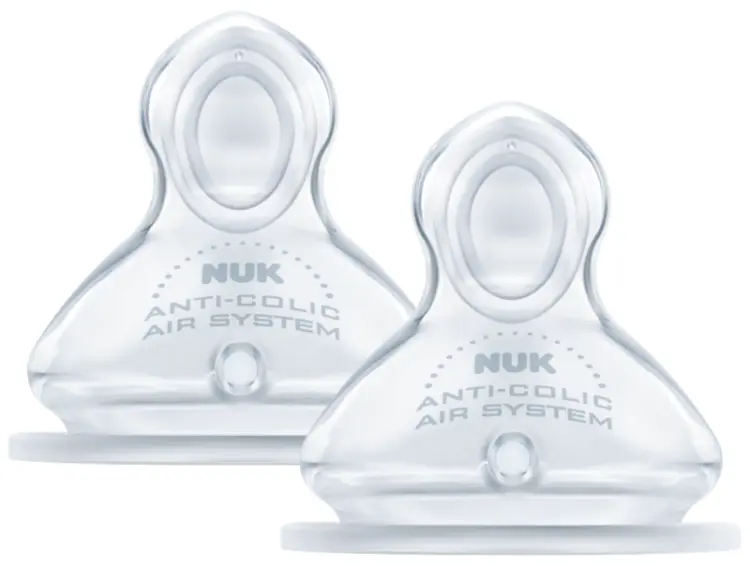 Nuk First Choice Plus Silikonowy Smoczek Na Butelkę 0-6 M 709245 2szt